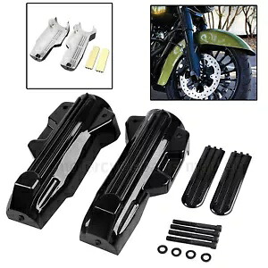 アッパーフォークスライダーアクセントロワーフォークカバーハーレーエレクトラロードグライドFLHTK用 Upper Fork Slider Accents Lower Fork Covers For Harley Electra Road Glide FLHTK 【並行輸入品】