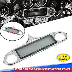 ステレオラジオダッシュインサートアクセントカバーハーレーエレクトラトライストリートグライドFLHTC用 Stereo Radio Dash Insert Accent Cover For Harley Electra Tri Street Glide FLHTC 【並行輸入品】