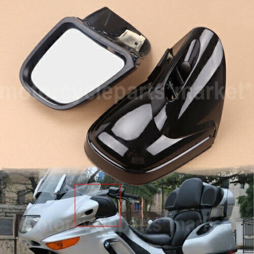 グロスブラックバックミラーサイドミラー BMW K 1200 LT 1200LT K1200LT 1999-2008用 Gloss Black Rearview Side Mirror Fit For BMW K 1200 LT 1200LT K1200LT 1999-2008 【並行輸入品】