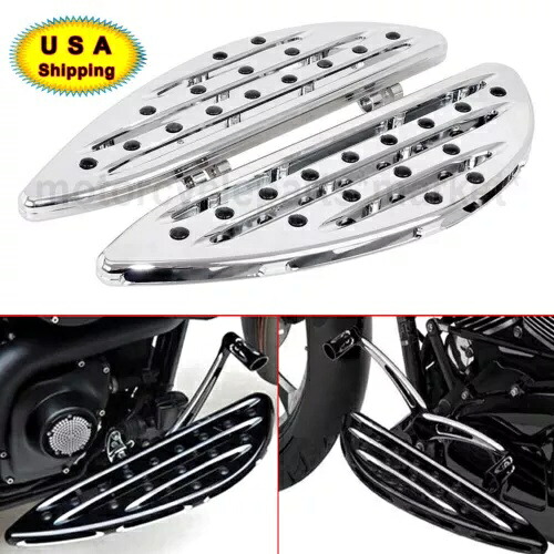 フロントドライバーフロアボードフットペグハーレーソフテイルロードストリートトライグライドFLHT用 Front Driver Floorboards Foot Pegs For Harley Softail Road Street Tri Glide FLHT 【並行輸入品】