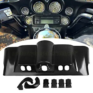 ハーレーエレクトラストリートグライド用未塗装ブラックインナーフェアリングスイッチキャップキット Unpainted Black Inner Fairing Switch Cap Kit For Harley Electra Street Glide 【並行輸入品】