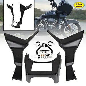 ハーレーロードグライド FLTRXSE FLTRX 用フェアリングスポイラーカバー未塗装ブラック ABS Fairing Spoilers Cover Unpainted Black ABS For Harley Road Glide FLTRXSE FLTRX 【並行輸入品】 40,040円