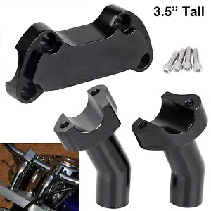 トップクランプカバー 3.5インチハンドルバーライザー付き ハーレーツアーグライドスポーツスターチョッパー用 Top Clamp Cover w/ 3.5\