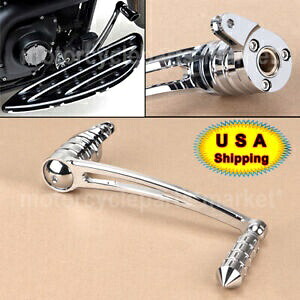 ハーレー エレクトラ ストリート ロード グライド用モーター アルミニウム ブレーキ アーム レバー ペグ クローム付き Motor Aluminum Brake Arm Lever W/Peg Chrome for Harley Electra Street Road Glide 【並行輸入品】