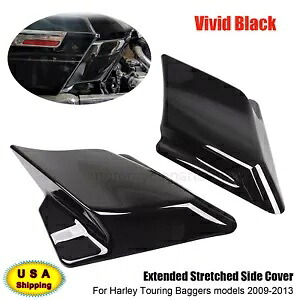 US ストレッチ拡張サイドカバー ハーレーツーリング 09-13 ロードグライド ウルトラ FLTRU 用 US Stretched Extended Side Cover For Harley Touring 09-13 Road Glide Ultra FLTRU 【並行輸入品】