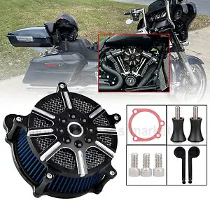 ハーレーダイナワイドスーパーグライドFXDロードキングFLST用エアクリーナーインテークフィルター Air Cleaner Intake Filter For Harley Dyna Wide Super Glide FXD Road King FLST 【並行輸入品】