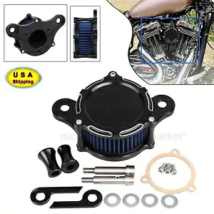オートバイエアクリーナーインテークフィルターハーレーロードキングウルトラクラシック FLHTCU Motorcycle Air Cleaner Intake Filter For Harley Road King Ultra Classic FLHTCU 【並行輸入品】