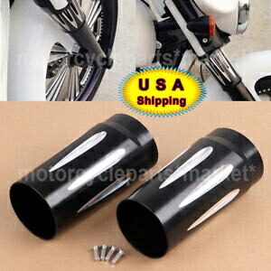 米国オートバイフォークブーツスライダーカバーカウベルハーレーツーリンググライド86-13用 USA Motorcycle Fork Boot Slider Cover Cow Bells for Harley Touring Glide 86-13 【並行輸入品】 40,040円