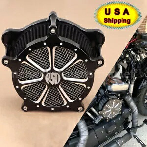 RSD ブラック エア クリーナー インテーク フィルター ハーレー エレクトラ ロード グライド ウルトラ リミテッド用 RSD Black Air Cleaner Intake Filter For Harley Electra Road Glide Ultra Limited 【並行輸入品】