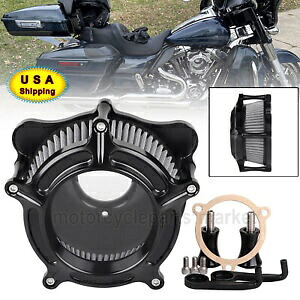 ブラックエアクリーナーグレーインテークフィルターハーレーツーリングロードグライドFLHX FLHTK US用 Black Air Cleaner Grey Intake Filter For Harley Touring Road Glide FLHX FLHTK US 【並行輸入品】