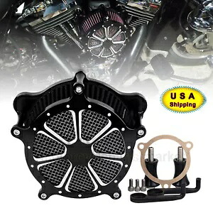 CNC エアクリーナー インテークフィルター ハーレーツーリングロードグライド ソフテイル FLHX FLHTC用 CNC Air Cleaner Intake Filter For Harley Touring Road Glide Softail FLHX FLHTC 【並行輸入品】