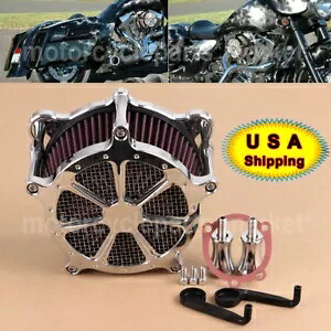 クロームエアクリーナーインテークフィルターハーレーロードグライドFLHRソフテイルダイナFXD FLD用 Chrome Air Cleaner Intake Filter For Harley Road Glide FLHR Softail Dyna FXD FLD 【並行輸入品】