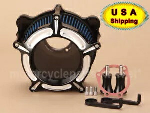 ハーレーツーリング CV キャブ 93-01 ロードキング 93-07 コントラストカットエアクリーナーインテーク用 For Harley Touring CV Carb 93-01 Road King 93-07 Contrast Cut Air Cleaner Intake 【並行輸入品】