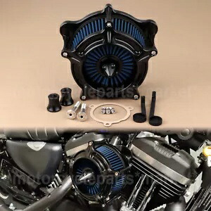 エアクリーナーインテークブルーフィルター ハーレー CVO ロードキング エレクトラ ストリート グライドに適合 Air Cleaner Intake Blue Filter Fit For Harley CVO Road King Electra Street Glide 【並行輸入品】