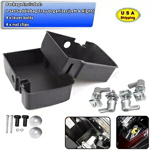 サドルバッグトレイオーガナイザー&ロック取り付けネジキット ハーレーストリートグライドFLHR/X用 Saddlebag Tray Organizer&Lock Mounting Screw Kit For Harley Street Glide FLHR/X 【並行輸入品】