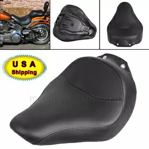 ブラックソロライダー運転席ハーレーファットボーイ FLSTF 2007-2017 2016 15 14 13用 Black Solo Rider Driver Seat Fit For Harley Fatboy FLSTF 2007-2017 2016 15 14 13 【並行輸入品】