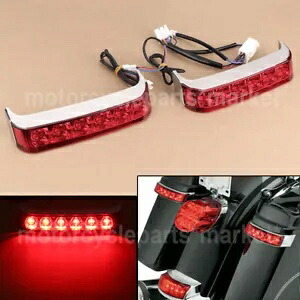 LED サドルバッグ テールとブレーキ ライト ランプ ハーレー ロードキング エレクトラグライド 96-13 用 LED Saddlebag tail and brake light Lamp for Harley Road King Electra Glide 96-13 【並行輸入品】