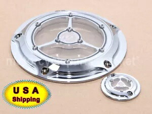 モーター RSD クラリティダービータイミングタイマーカバーハーレーロードキングエレクトラグライド用 Motor RSD Clarity Derby Timing Timer Cover For Harley Road King Electra Glide 【並行輸入品】