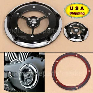 RSD クラリティ 5 ホール ダービー カバー & タイマー タイミング コントラスト カット ハーレー ソフテイル US用 RSD Clarity 5-Hole Derby Cover & Timer Timing Contrast Cut For Harley Softail US 【並行輸入品】