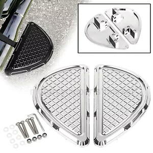 ハーレーストリートロードグライドウルトラクラシックFLT用クローム後部乗客フロアボード Chrome Rear Passenger Floorboards For Harley Street Road Glide Ultra Classic FLT 【並行輸入品】