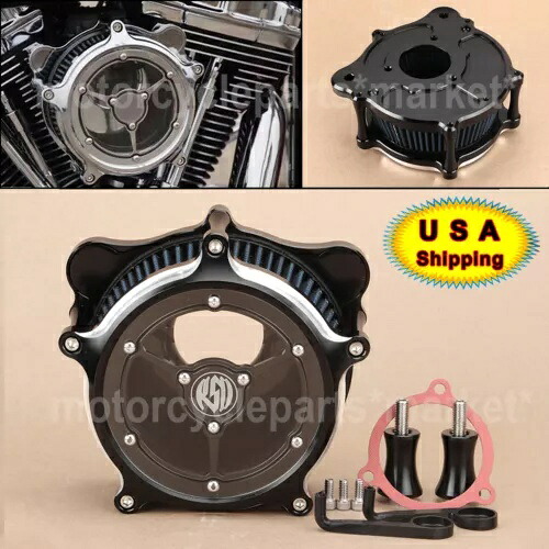 CNC RSD エアクリーナー ブルー インテークフィルター ハーレー ロードキング ストリート エレクトラグライド用 CNC RSD Air Cleaner Blue Intake Filter for Harley Road King Street Electra Glide 【並行輸入品】