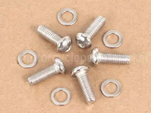 シルバー仕上げボタンヘッドトルクスダービーカバーボルトハーレーツインカムツーリングに適合 silver Finish Button Head Torx Derby Cover Bolts Fit for Harley Twin Cam Touring 【並行輸入品】