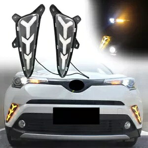 LED デイタイムランニングライト デイタイムランニングライト デイタイムランニングライト トヨタ C-HR CHR 2016-2018用- LED daytime running light daytime running lights daytime running lights for Toyota C-HR CHR 2016-2018- 【並行輸入品】