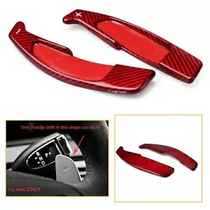 ベンツ G E CLA CLS AMG シフトロッカーエクステンションカーボンファイバーレッドカーボン- For Benz G E CLA CLS AMG shift rockers extension carbon fiber red carbon- 【並行輸入品】