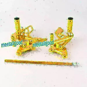CNC リアセット フットレストペグ ヤマハ 03 04 05 YZF R6 2003 2004 2005 ゴールドペア用- CNC Rearset Footrests Pegs for Yamaha 03 04 05 YZF R6 2003 2004 2005 Gold Pair- 【並行輸入品】