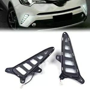 トヨタ CHR C-HR ブラックペア DRL デイタイムランニングライト点滅ライト 3 色適合- For Toyota CHR C-HR Black Pair DRL Daytime Running Light Flashing Light 3 Colors Fits- 【並行輸入品】 40,040円