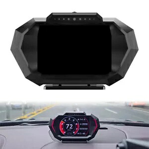 OBD2+GPS HUD P24 ヘッドアップディスプレイオンボードコンピュータ、デジタルスピードメーター- OBD2+GPS HUD P24 Head-Up Display on Board Computer, Digital Speedometer- 【並行輸入品】