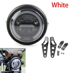 5.75 インチ LED ヘッドライト Hi/Lo DRL マウント付き Coleman ct200u-ex bt200x ホワイト- 5.75\