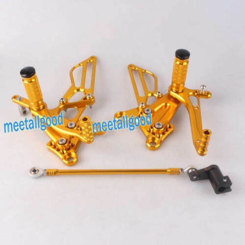 ペア調整可能リアセット フットレスト フットレスト ホンダ NSF100 NSR50 ゴールド用- Pair Adjustable Rear Set Footrests Footrest for Honda NSF100 NSR50 Gold- 【並行輸入品】