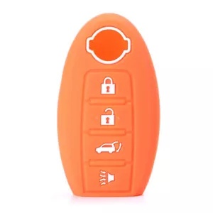 4 ボタン キーケース ケース カバー オレンジ 日産 アルティマ ローグ セントラ用- 4 Button Key Case Case Cover Orange for Nissan Altima Rogue Sentra- 【並行輸入品】