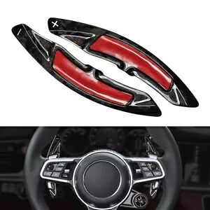 ポルシェ マカン用ステアリング ホイール シフト ロッカー エクステンション鍛造カーボンファイバー- Steering wheel shift rocker extension forged carbon fiber for Porsche Macan- 【並行輸入品】