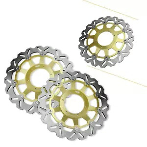 ホンダ 2000-01 CBR 929RR & CBR 954RR 2002-03 用フロントブレーキディスクローター 2 枚- 2 x front brake disc rotors for Honda 2000-01 CBR 929RR & CBR 954RR 2002-03- 【並行輸入品】