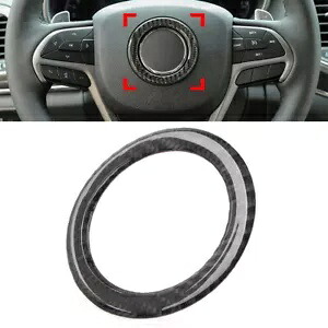 ステアリングハブトリム ジープ グランドチェロキー 2014-2022 カーボンブラック車用- Steering Hub Trim for Jeep Grand Cherokee 2014-2022 Carbon Black Car- 【並行輸入品】