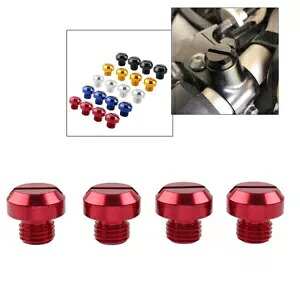 4 個ユニバーサルオートバイミラー穴ブラインドストッパー M10 ネジボルトキャップキット- 4PCS Universal Motorcycle Mirror Hole Blind Stopper M10 Screw Bolt Caps Kit- 【並行輸入品】