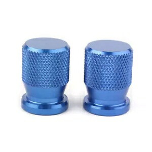 タイヤエアバルブキャップステムキャップ車オートバイオートバイオートバイユニバーサルブルー- Tire air valve caps stem cap for car motorcycle motorcycle motorcycle universal blue- 【並行輸入品】