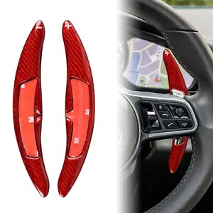 ポルシェ 911/991/718 PDK シフトロッカーエクステンションレッドカーボン用- For Porsche 911/991/718 PDK shift rockers extension red carbon- 【並行輸入品】
