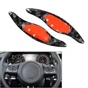Kia Stinger GT GT-Line GTS カーボンファイバー用ステアリングホイールシフトロッカー- Steering wheel shift rocker for Kia Stinger GT GT-Line GTS carbon fiber- 【並行輸入品】