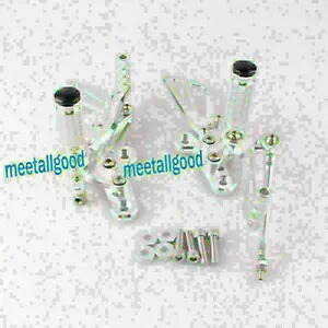 リアセット リアセット 調節可能なレース フットペグ シルバー スズキ ハヤブサ 99-08用- Rearset Rear Set Adjustable Race Footpegs Silver for Suzuki Hayabusa 99-08- 【並行輸入品】