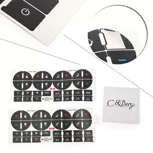 AC ボタン修理キットステッカーステッカーダッシュボード 2007-2013 シボレー GMC- AC Button Repair Kit Sticker Sticker Dashboard for 2007-2013 Chevy GMC- 【並行輸入品】