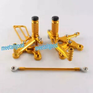 調節可能なリアセット フットレスト フットレスト ホンダ CBR900 1993-1999 ゴールド用- Adjustable Rear Set Footrests Footrest for Honda CBR900 1993-1999 Gold- 【並行輸入品】
