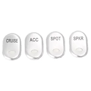 ハーレーエレクトラグライドロードグライド用ステンレススチールロッカーボードスイッチボタンカバー- Stainless Steel Rocker Board Switch Button Cover for Harley Electra Glide Road Glide- 【並行輸入品】