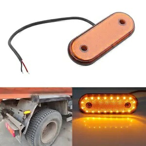 トレーラートラックバン用LED楕円形サイドマーカー表示テールライト等- LED oval side marker display taillight etc for trailer truck van- 【並行輸入品】