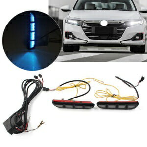 2x フォグランプ デイタイムランニングライト DRL インジケーター付き ホンダ アコード 2021-2023用- 2x fog lights daytime running light DRL with indicator for Honda Accord 2021-2023- 【並行輸入品】