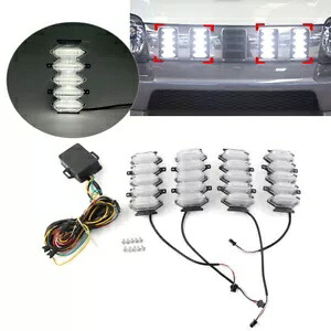 フロントグリル DRL デイタイムランニングライトインジケーターキット スズキ ジムニー 2019-21用- Front Grill DRL Daytime Running Light Indicator Kit for Suzuki Jimny 2019-21- 【並行輸入品】