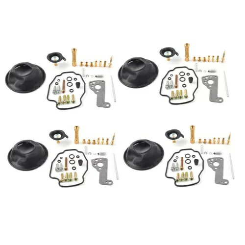 4 セット キャブレター リビルド修理キット メイン ジェット サブ ヤマハ VMAX V-Max 1200 VMX12用 4set Carburetor Rebuild Repair Kit Main Jet Sub for Yamaha VMAX V-Max 1200 VMX12 【並行輸入品】
