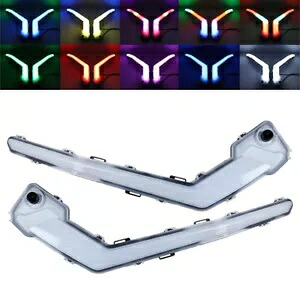 LED フロント署名 RGB ターンシグナルライト Can Am Maverick X3 /Max 2017-2023 用 LED Front Signature RGB Turn Signal Light For Can Am Maverick X3 /Max 2017-2023 【並行輸入品】